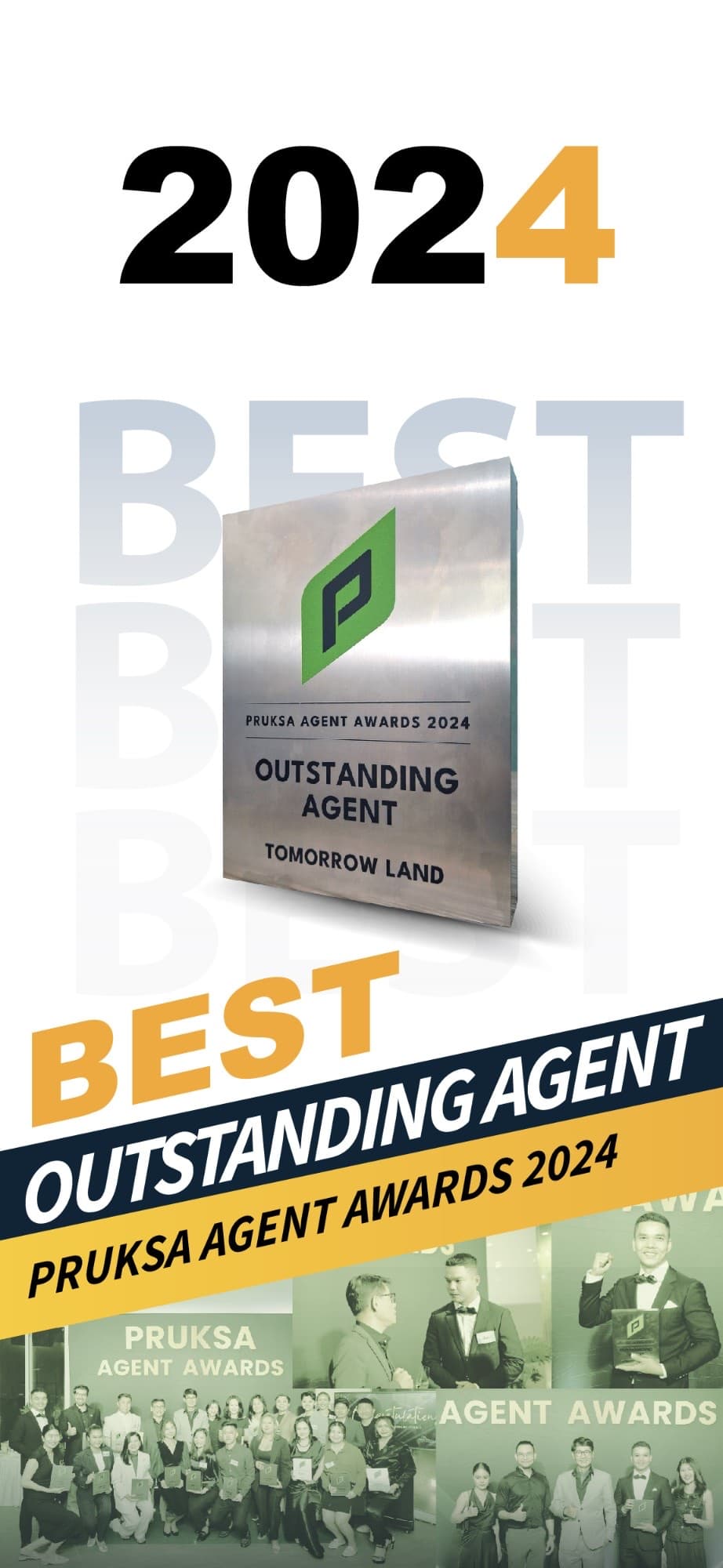 โปสเตอร์รางวัล Outstanding Agent Pruksa Agent Awards 2024